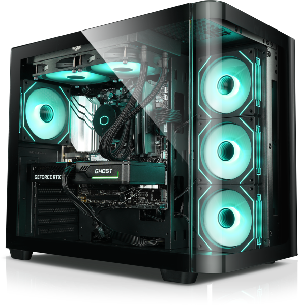 Aerocool P500C-G-BK-V1 Midi PC-Geh&auml;use,...